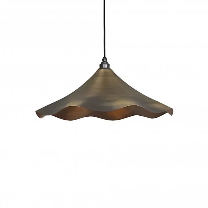 Aged Brass Flora Pendant Light