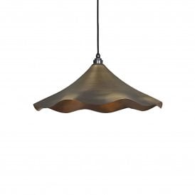 Aged Brass Flora Pendant Light