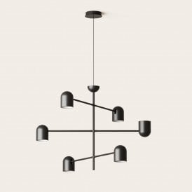 Aromas Pipe C1293 Pendant Light Black