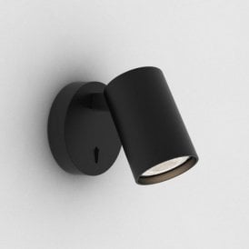 Astro Ascoli Single Switched Wall Light Matt Black