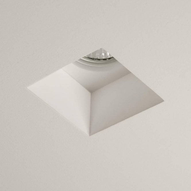 Astro Blanco Square Fixed Downlight Plaster
