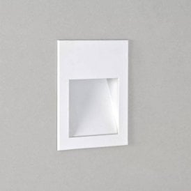 Astro Borgo 90 Square Recessed LED Wall Light Matt White