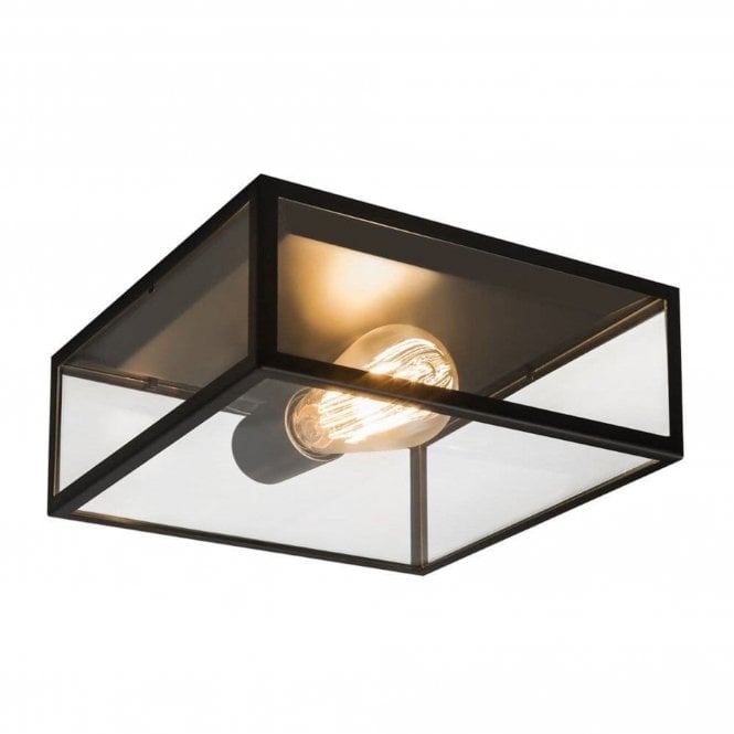 Astro Bronte Porch Ceiling Light, Matt Black