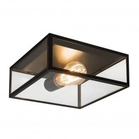 Astro Bronte Porch Ceiling Light, Matt Black
