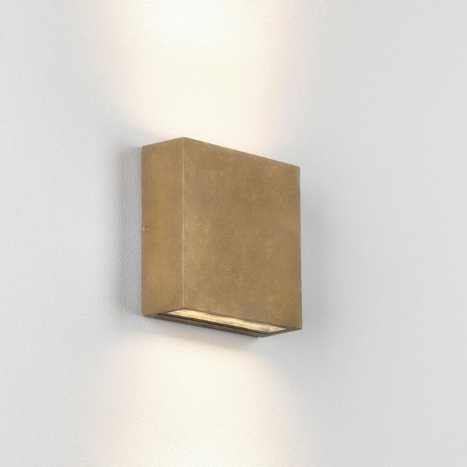 Astro Elis Twin LED Wall Light Brass