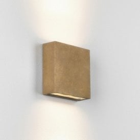Astro Elis Twin LED Wall Light Brass