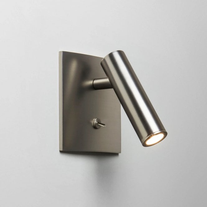 Astro Enna Square Switched LED Wall Light, Matt Nickel