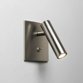 Astro Enna Square Switched LED Wall Light, Matt Nickel