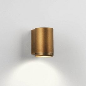 Astro Jura Single Outdoor Surface Wall Light Solid Brass