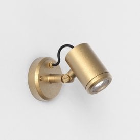Astro Jura Single Spotlight, Solid Brass
