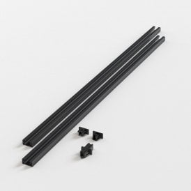 Astro Lighting 2 x 1m Track Kit Matt Black Single Phase Ceiling System