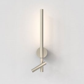 Astro Lighting Baton Reader LED Wall Light Matt Nickel 2700K Adjustable