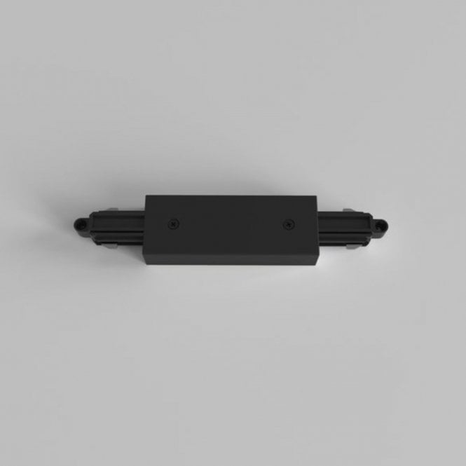  Central Live Connector Matt Black Single Phase Track