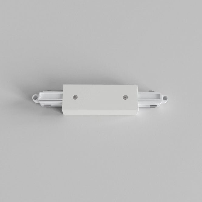 Central Live Connector Matt White Single Phase Track