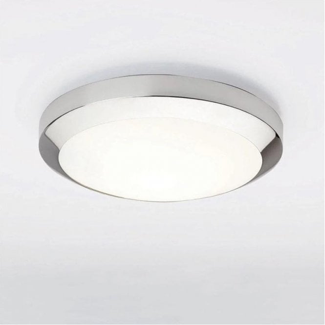  Dakota 300 Flush Ceiling Light Polished Chrome