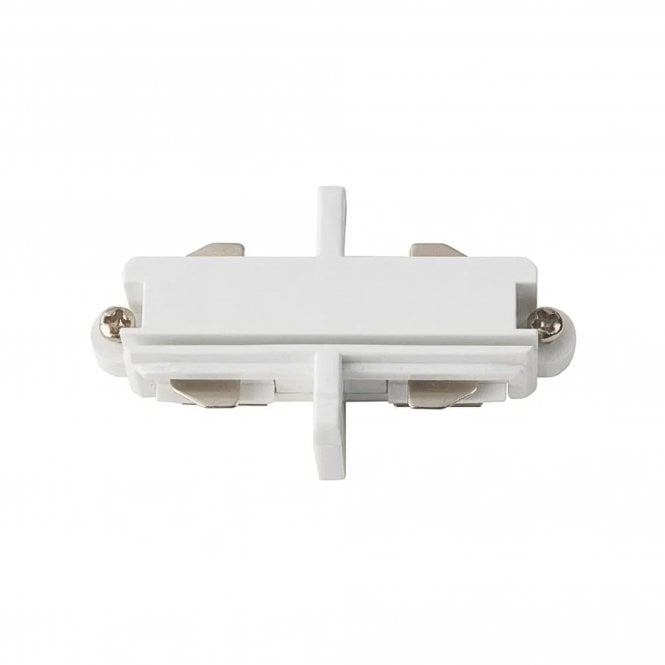  Track End-to-End Connector White Single Phase Track