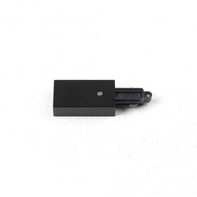  Track Live End Matt Black Single Phase Track Connector