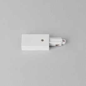 Astro Lighting Track Live End White Single Phase Track Connector
