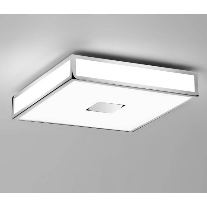 Astro Mashiko 400 Square Flush Ceiling Light Polished Chrome