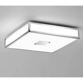 Astro Mashiko 400 Square Flush Ceiling Light Polished Chrome
