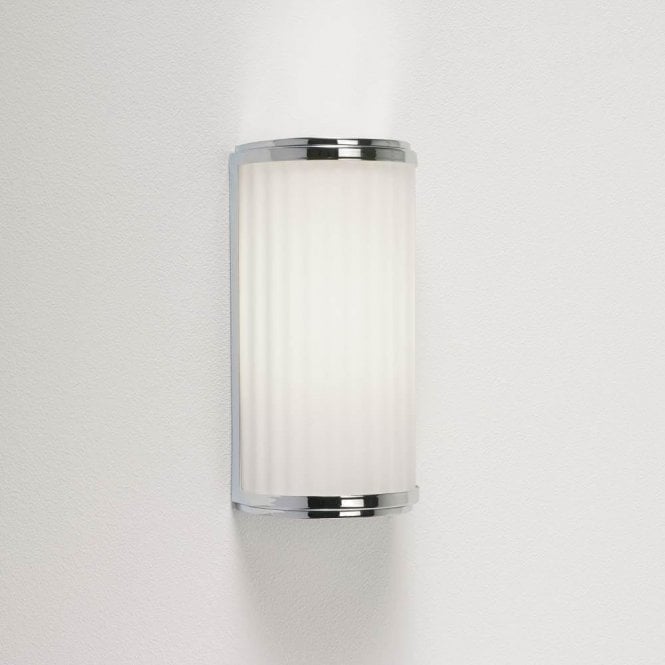 Astro Monza Bathroom Wall Light Polished Chrome Opal Diffuser