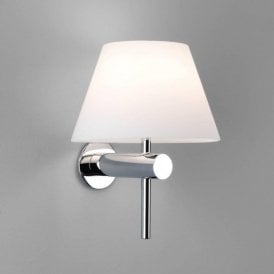 Astro Roma Surface Wall Light Polished Chrome and Opal Diffuser