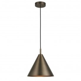 Cape Pendant Light, Brushed Antique Bronze