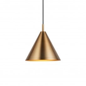 Cape Pendant Light, Warm Antique Brass