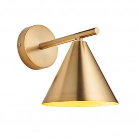 Cape Wall Light, Warm Antique Brass