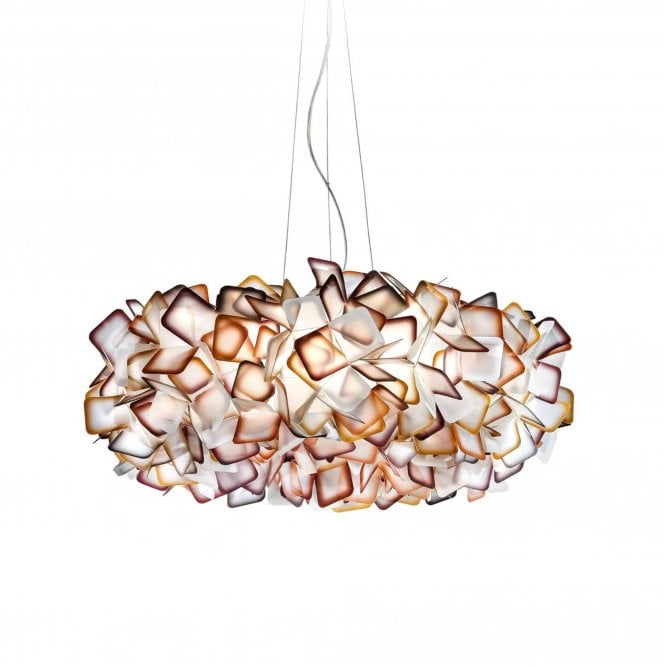 Clizia Suspension Pendant Light, Orange, Large