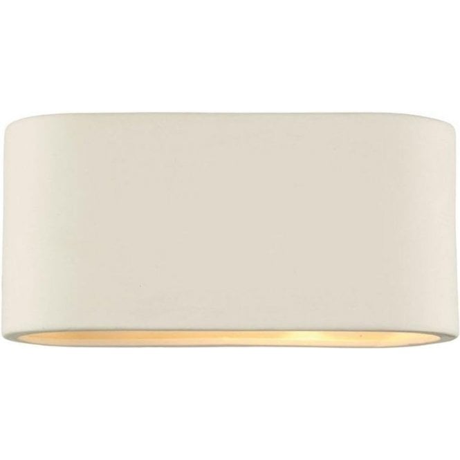 Dar Axton Ceramic Surface Wall Light White Ceramic