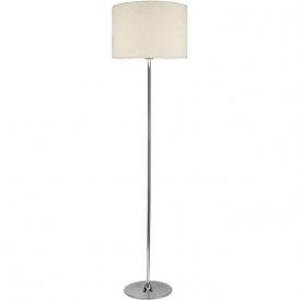 Dar Delta Floor Lamp Polished Chrome