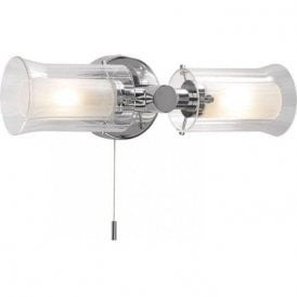 Dar Elba 2 Light Surface Wall Light Polished Chrome