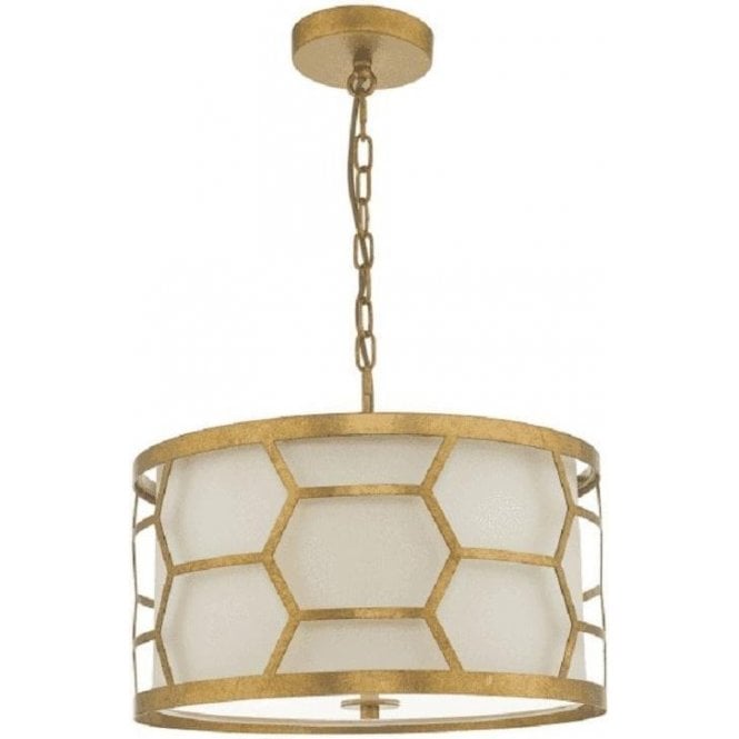 Dar Epstein 3 Light Pendant Gold