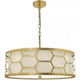 Dar Epstein 4 Light Pendant Gold