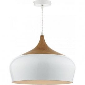 Dar Gaucho Large Pendant Ceiling Light Matt White