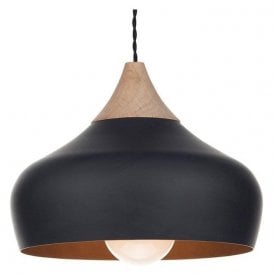 Dar Gaucho Pendant Ceiling Light Matt Black