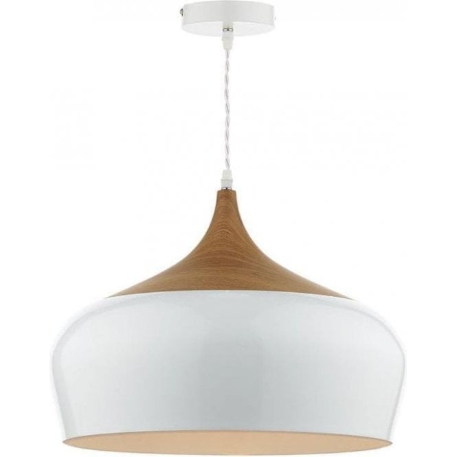 Dar Gaucho Pendant Ceiling Light Matt White