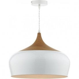 Dar Gaucho Pendant Ceiling Light Matt White
