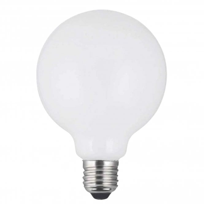 Dar LED Globe Light Bulb ES/E27 6W, White Opal Glass