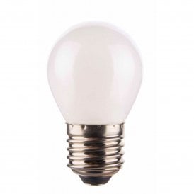 Dar LED Golf Ball Light Bulb ES E27, White Opal Glass