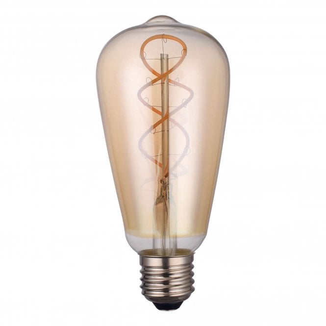 Dar LED Rustika Tear Drop Light Bulb ES/E27 4W, Amber