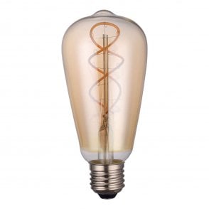 Dar LED Rustika Tear Drop Light Bulb ES/E27 4W, Amber