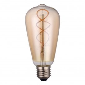 Dar LED Rustika Tear Drop Light Bulb ES/E27 4W, Amber