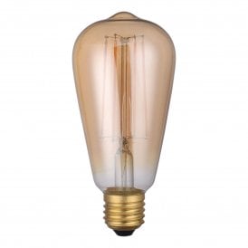 Dar LED Rustika Tear Drop Light Bulb ES/E27 7W, Amber