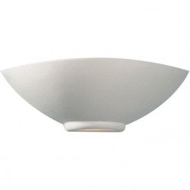 Dar Otis Surface Wall Light White Unglazed Ceramic