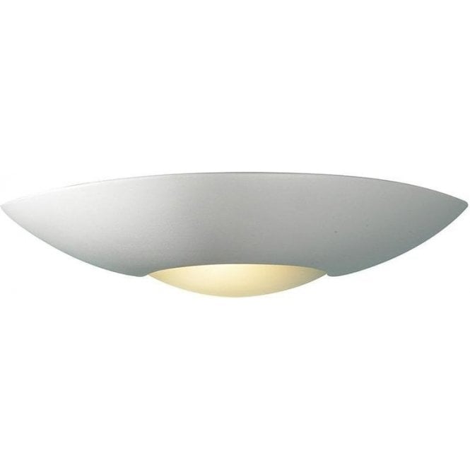 Dar Slice 1 Light Surface Wall Light White Ceramic