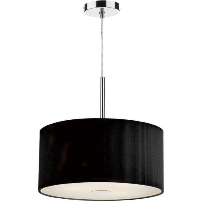 Dar Zaragoza 400mm 3 Light Pendant Ceiling Light Black