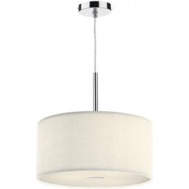 Dar Zaragoza 400mm 3 Light Pendant Ceiling Light Cream