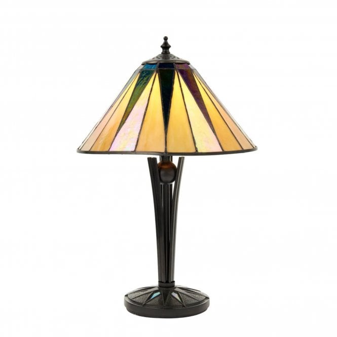 Dark Star Small Table Lamp, Black & Cream